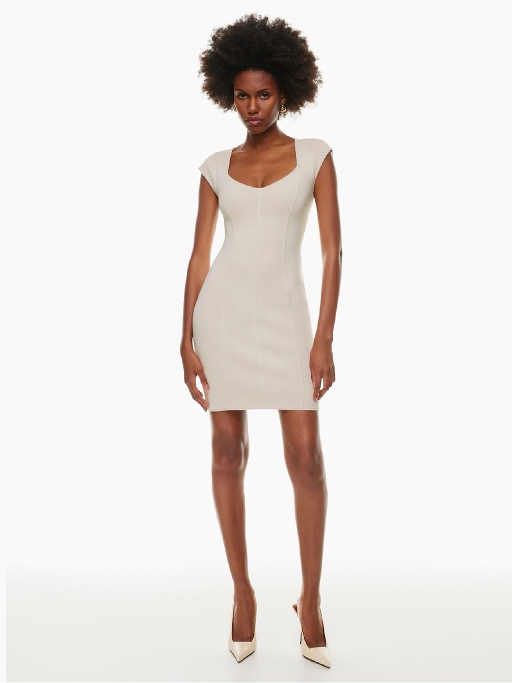 Aritzia Babaton dress beige bandage style